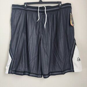 NWT AND1 Men's Striped Mesh Basketball Shorts. Size 4XL.